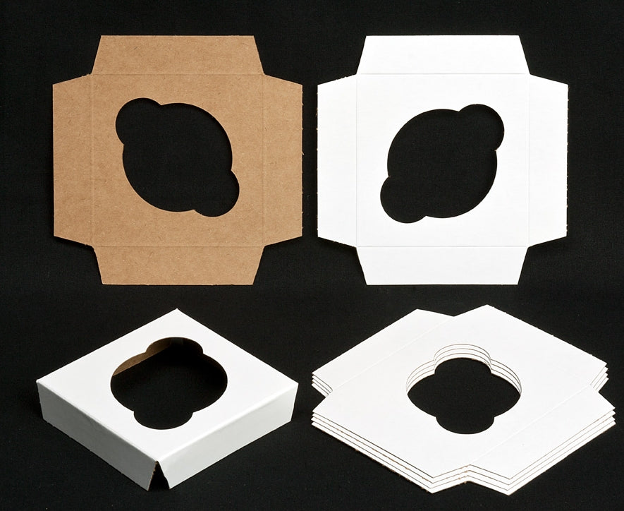 Three single standard cupcake insert and one brown single standard cupcake insert
